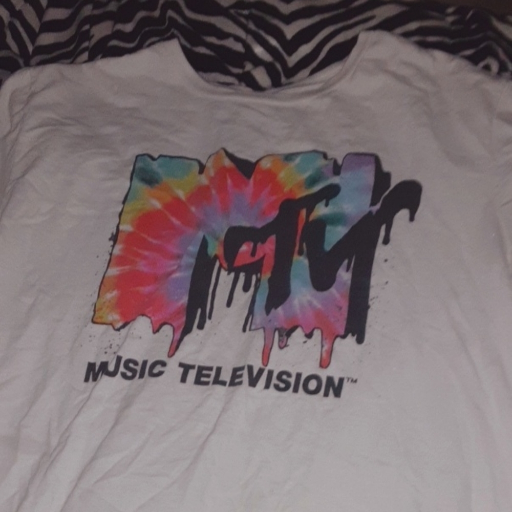 MTV tie dye logo shirt